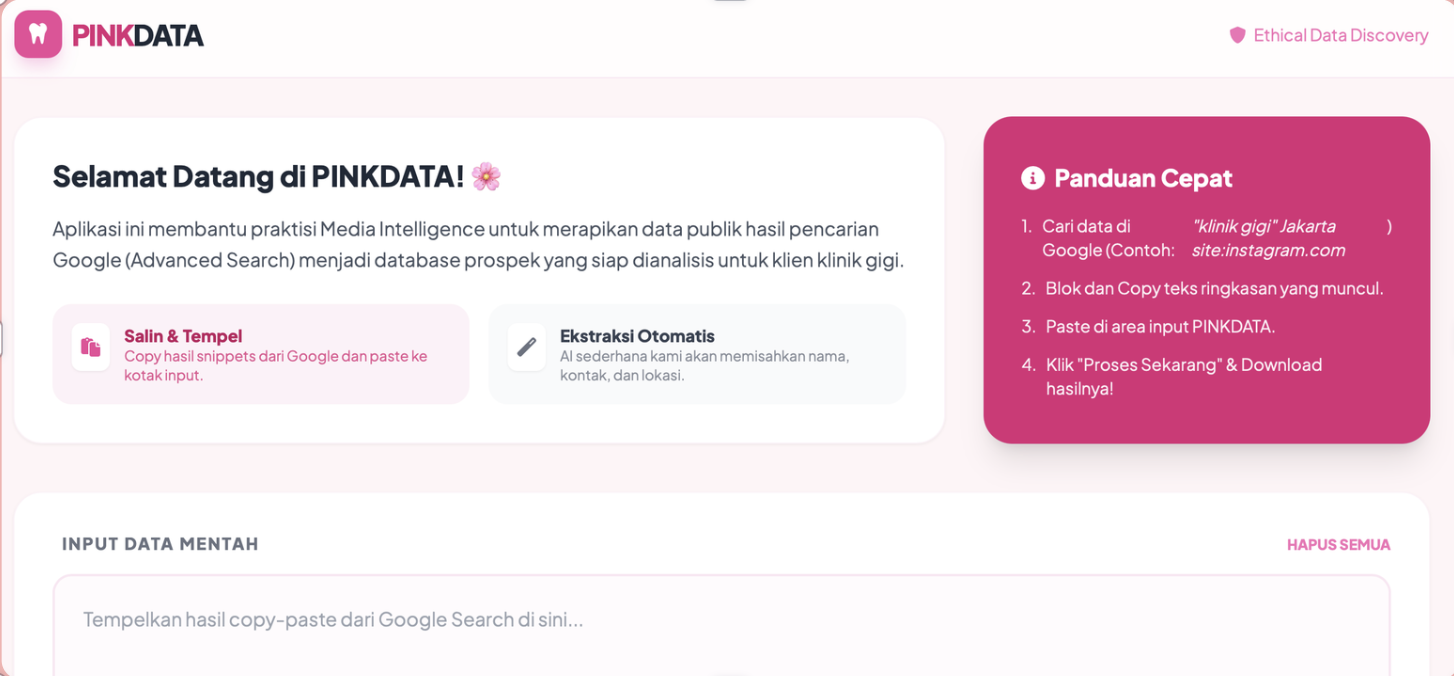 PINKDATA Extractor Live View